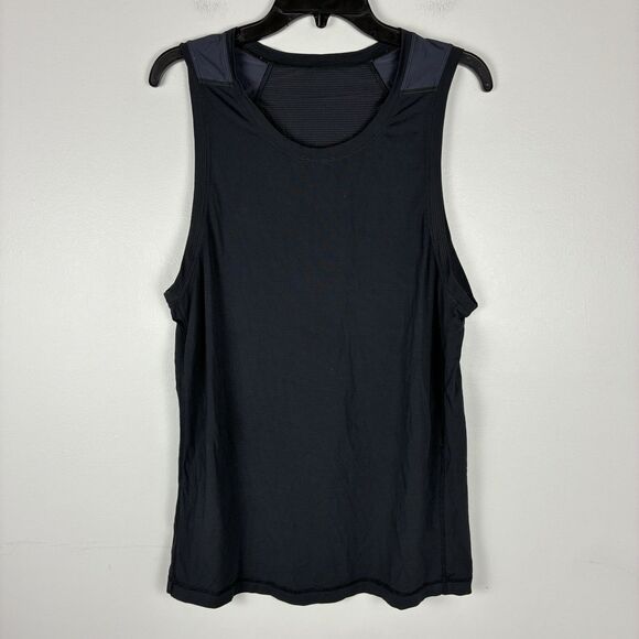 Lululemon Black Muscle Tank Top Womens 10 Sleeveless Athletic No Tag No Sz Dot - Picture 1 of 5